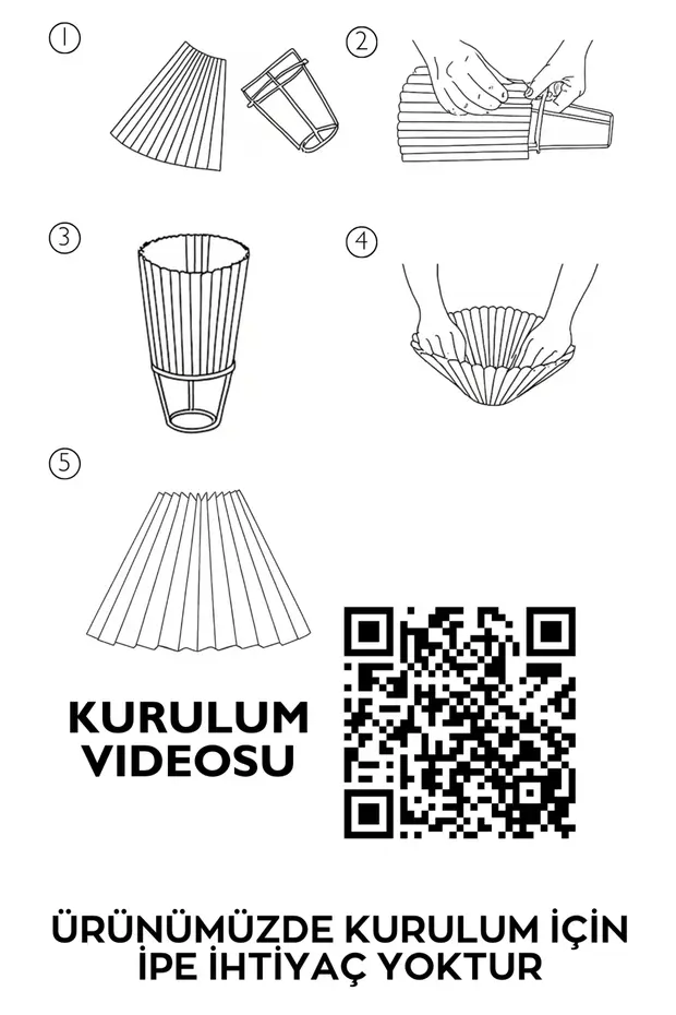 2'li Gold Umbrella Abajur